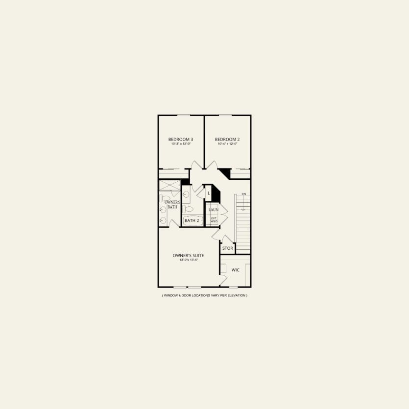 Second Floor 3 br / 2.5 ba