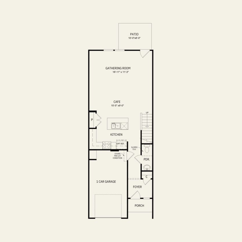 First Floor 3 br / 2.5 ba