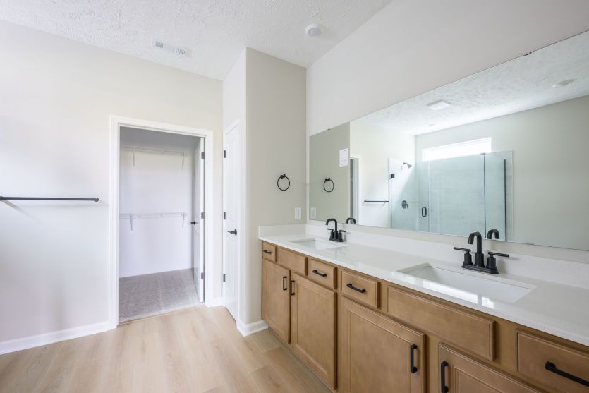 Double Bowl Vanity in Owner's Bath