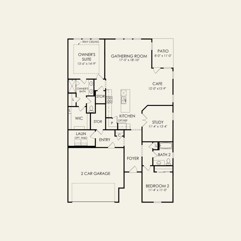First Floor 2 br / 3 ba