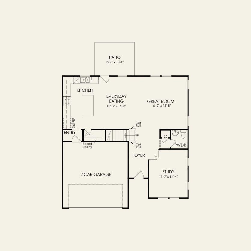 First Floor 3 br / 2 ba