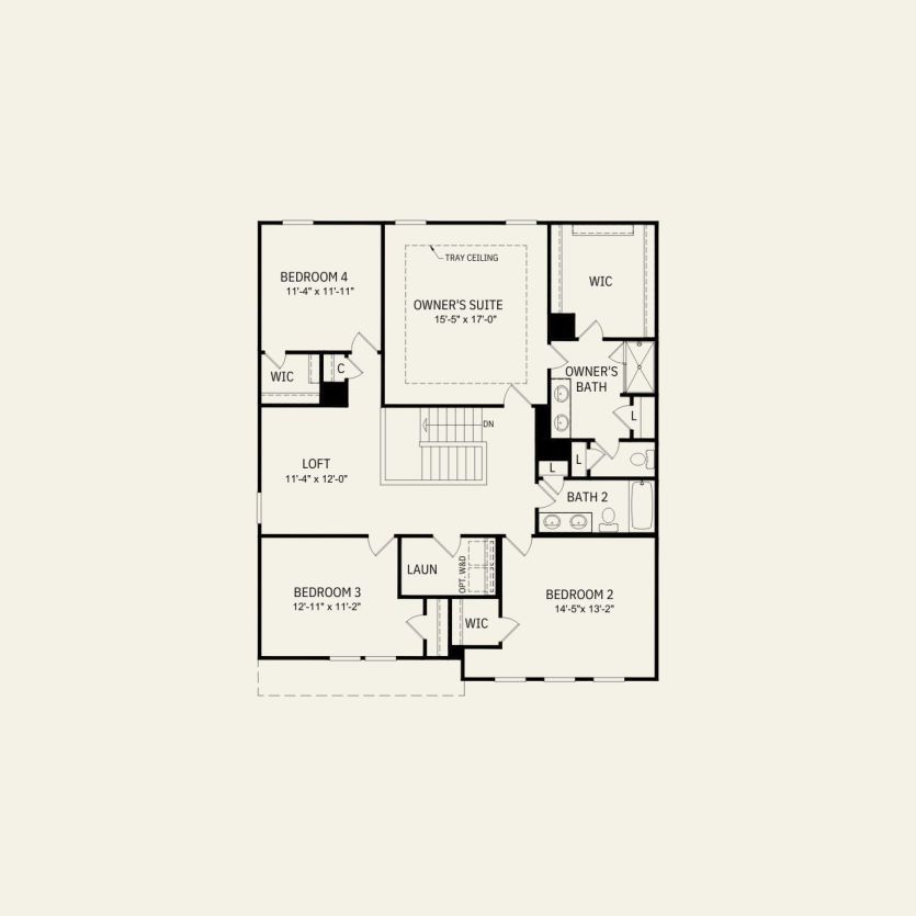 Second Floor 4 br / 2 ba