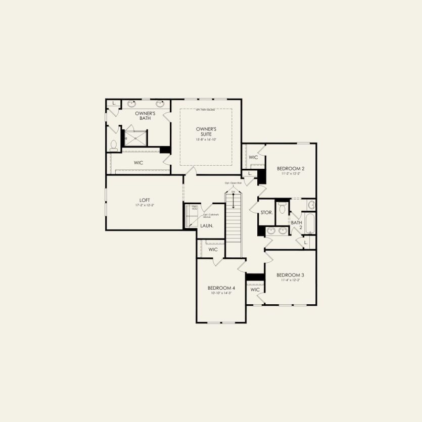 Second Floor 4 br / 2 ba