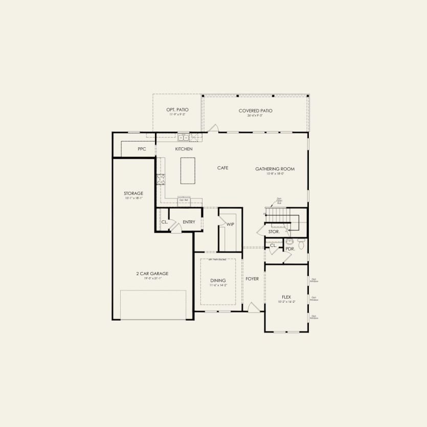 First Floor 4 br / 2 ba