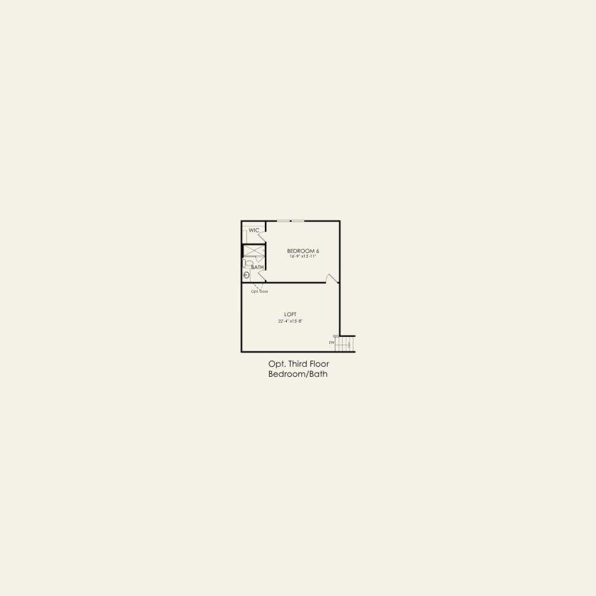 Third Floor 5 br / 4 ba
