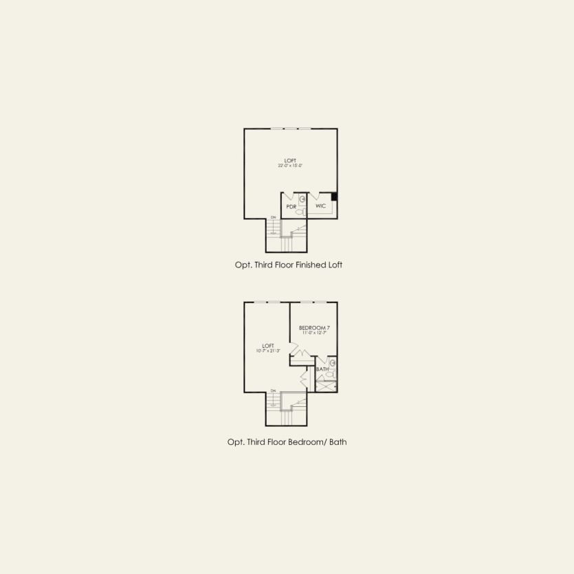 Third Floor 5 br / 4 ba