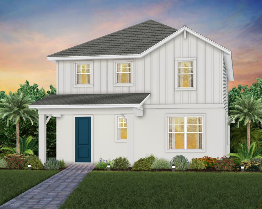 Exterior FH101 in Farmhouse Spare White Loyal Blue