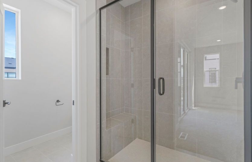 Shower with Seat in Owner's Bath