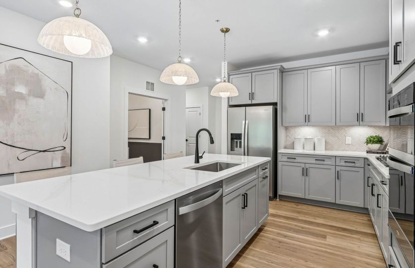 Kitchen with Stainless Steel Appliances - Model Representation