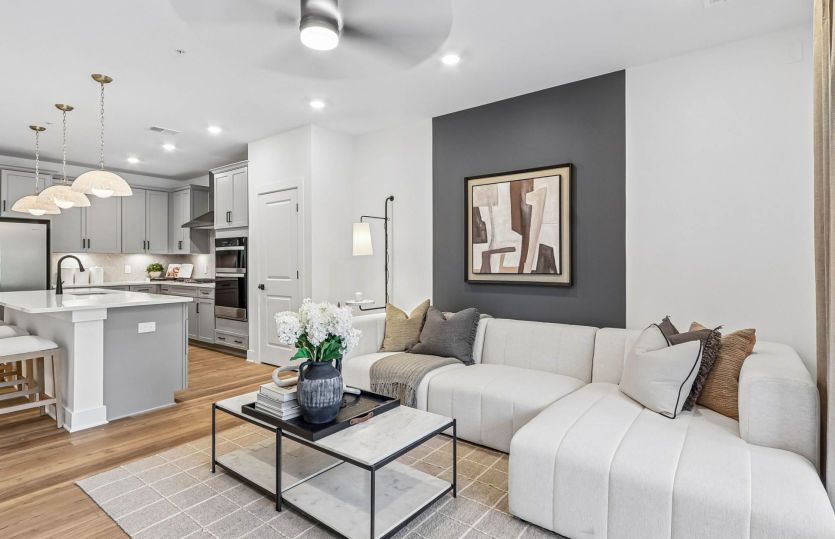 Gathering Room Opens to the Kitchen - Model Representation