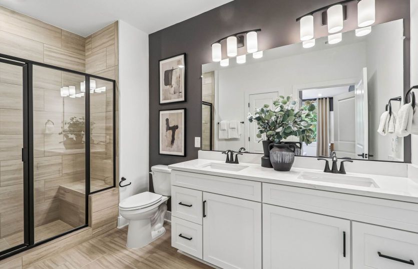 Luxurious Owner's Suite with Dual Sinks - Model Representation