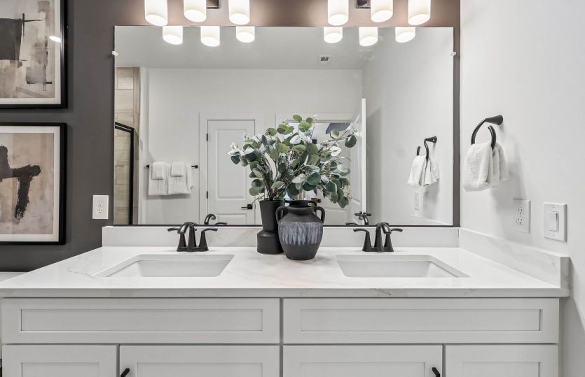 Luxurious Owner's Suite with Dual Sinks - Model Representation