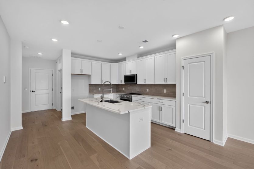 Open kitchen layout