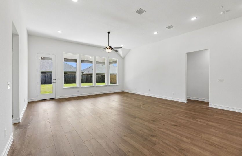 Large windows in living room