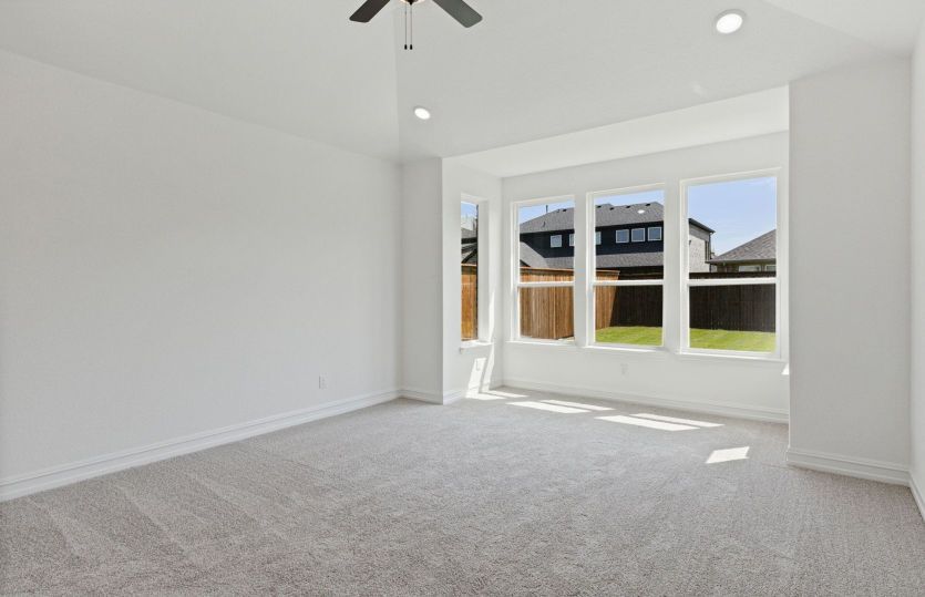 Bay windows in owners suite