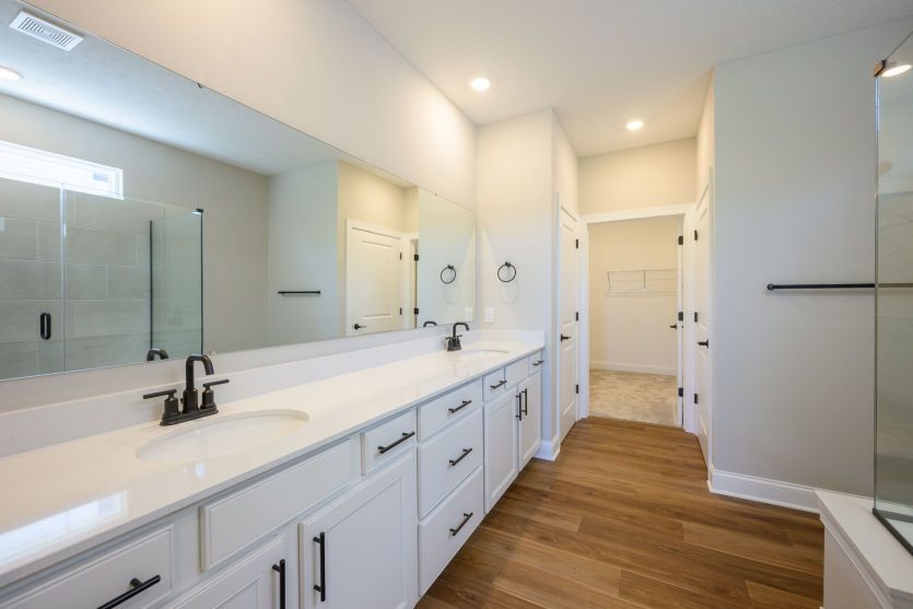 Double Bowl Vanity in Owner's Bath