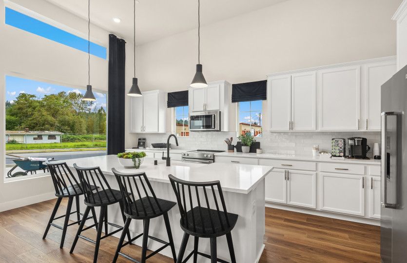 Large Kitchen with Tall Ceilings
