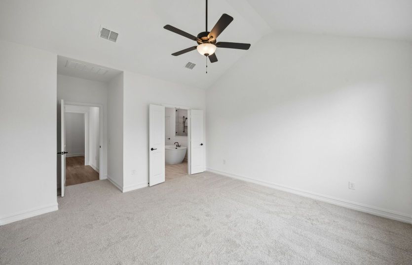 Spacious primary bedroom
