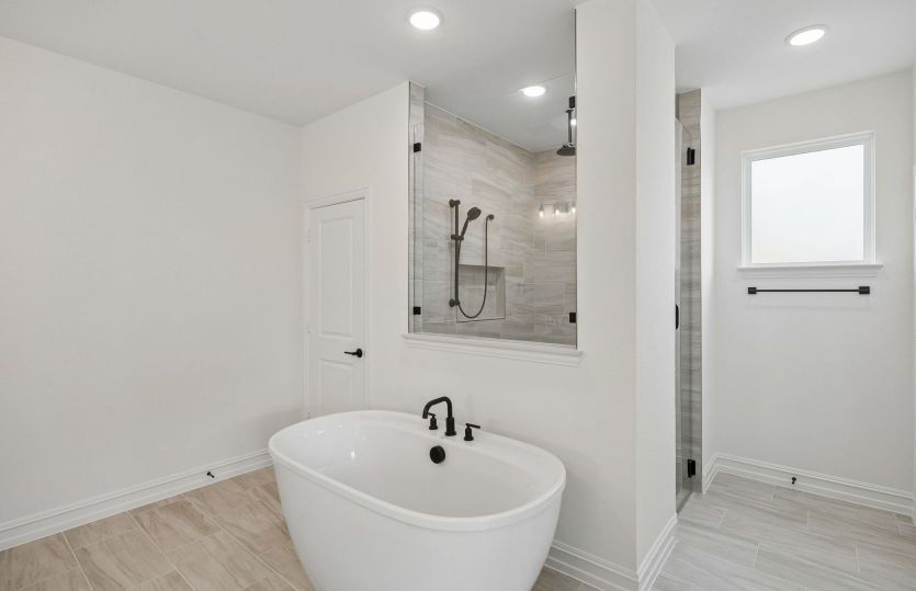 Separate tub and shower in primary bath