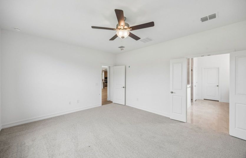 Spacious primary bedroom