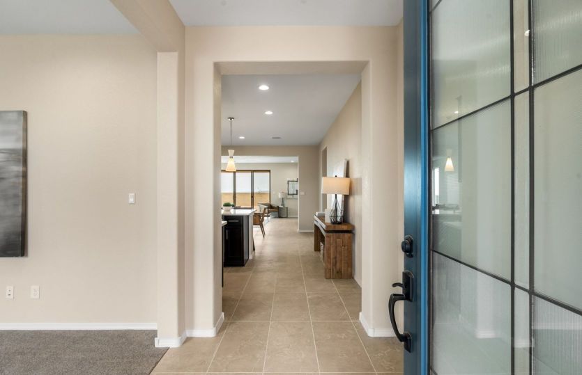 Bright and welcoming entryway