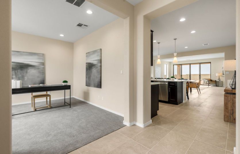 Den directly off of entrance perfect for work or hobbies