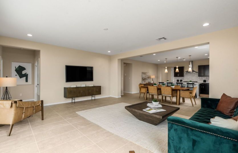 The open layout of this home is ideal for families