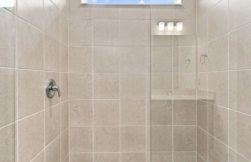Owner's Walk-in Shower w/Heavy Glass Door