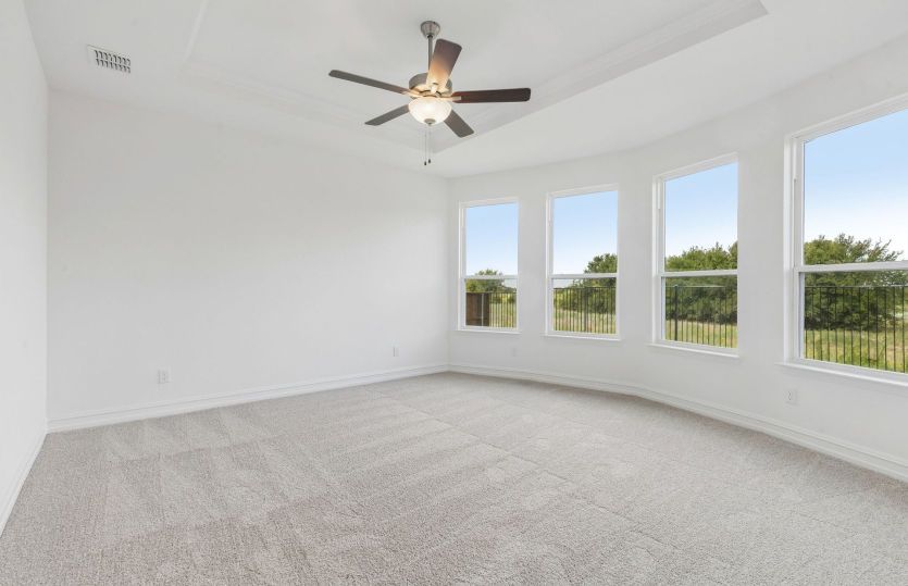 Large windows in primary bedroom