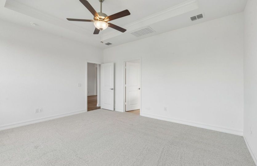 Spacious primary bedroom