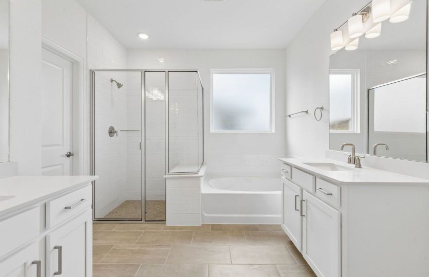 Separate tub and shower in primary bath