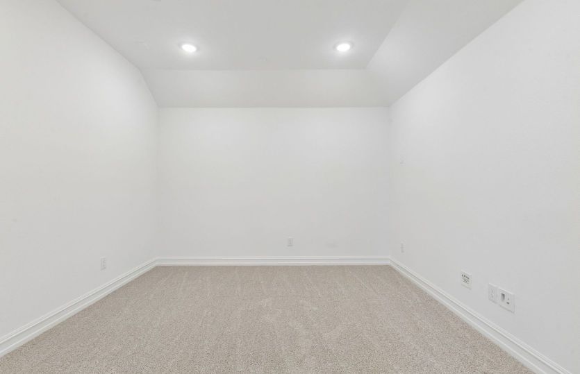 Spacious media room