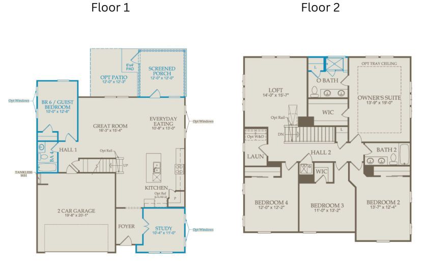 Floor Plan Level 1 & Level 2