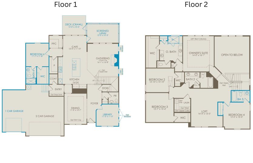 Floor Plan Level 1 & Level 2