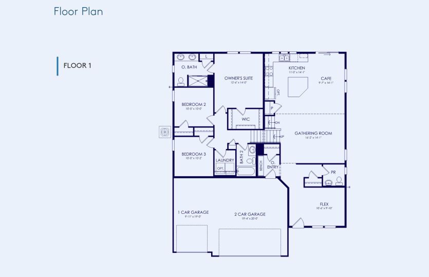 Covington Floor Plan, Quick Move-In Home, Floor 1