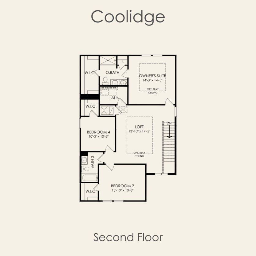 Second Floor 4 br / 3 ba