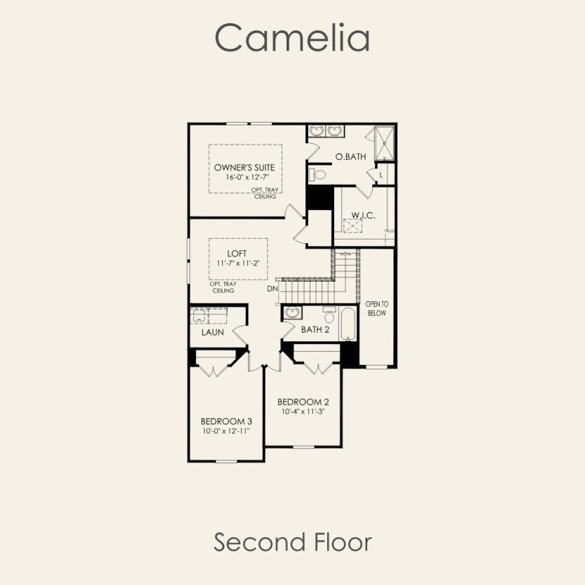 Second Floor 3 br / 2.5 ba