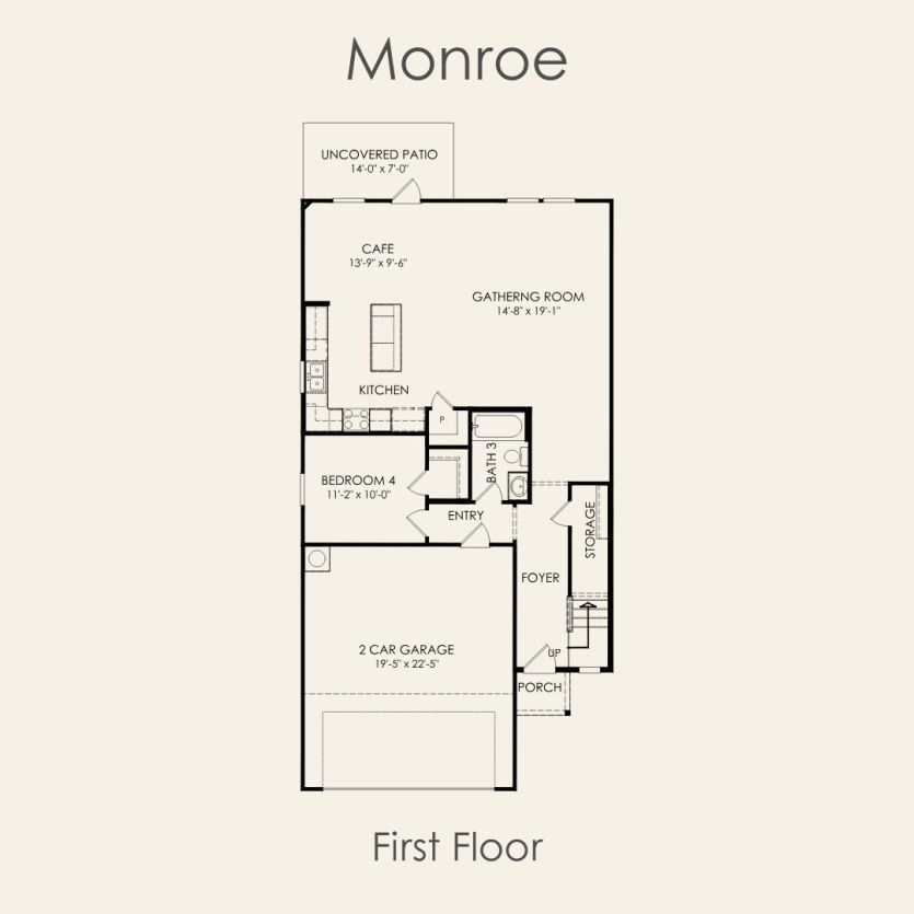First Floor 4 br / 3 ba