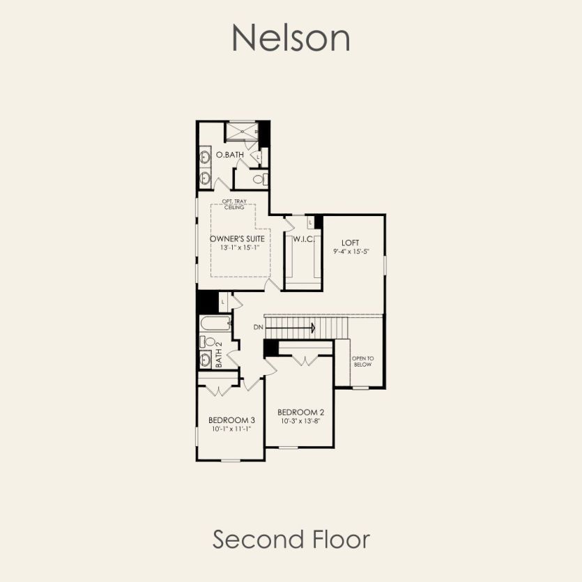 Second Floor 4 br / 3 ba