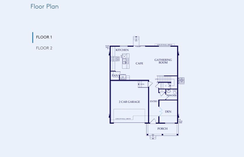 Sandalwood Floor Plan, Quick Move-In Home, Floor 1