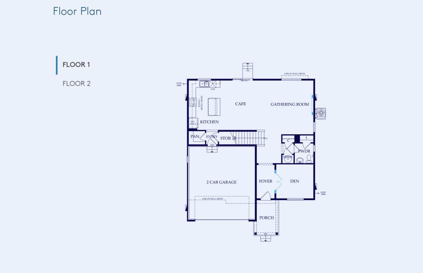 Pathmaker Floor Plan, Quick Move-In Home, Floor 1