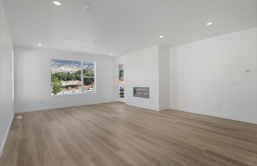 Fireplace with Tile Surrounds