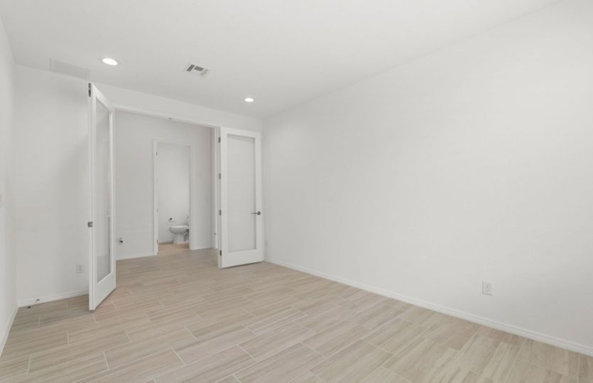 French doors provide privacy