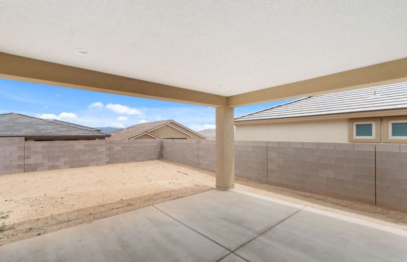 Large, covered patio for easy outdoor entertainment