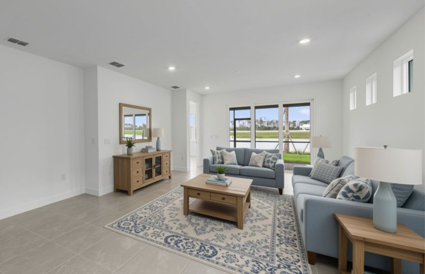 Spacious gathering room | virtually staged for illustrative purposes