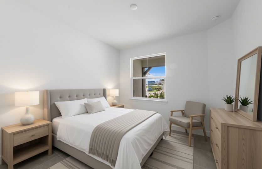 Second bedroom | virtually staged for illustrative purposes