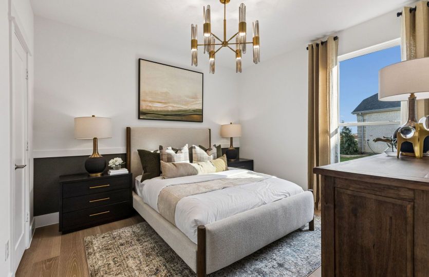 Secondary bedroom on first level*model representation