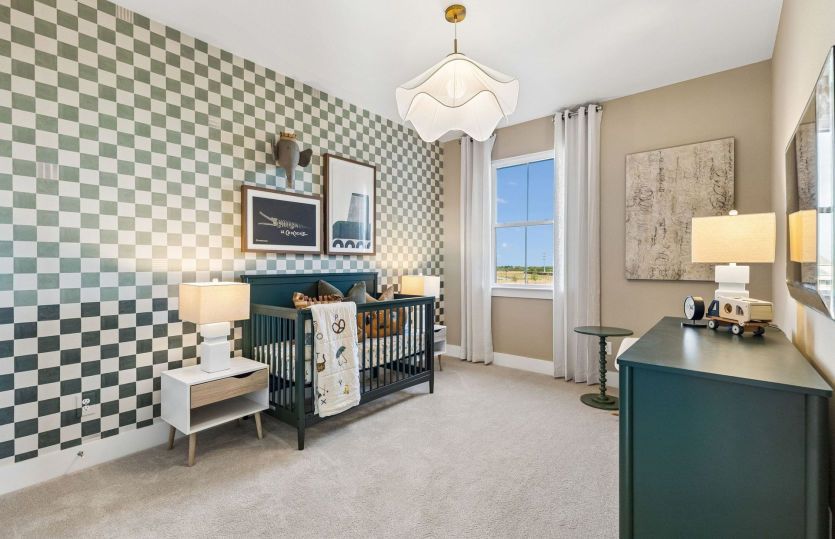 Spacious secondary bedroom*model representation