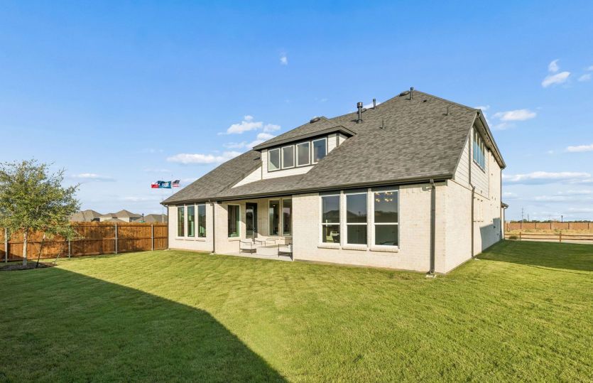Oversized fenced in backyard *model representation