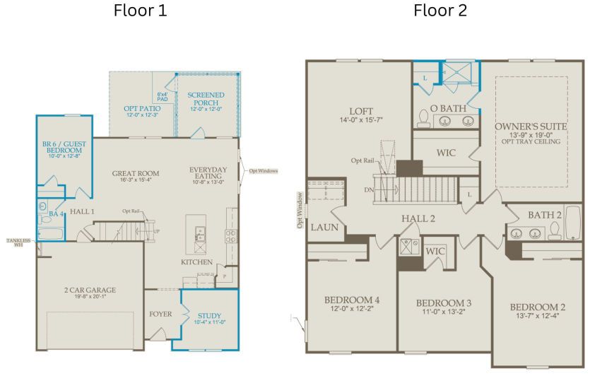 Floor Plan Level 1 & Level 2